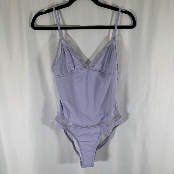 Victoria's Secret One Peice Swimwear Women's 12 Light Purple Strappy Sleeveless - Picture 1 of 10